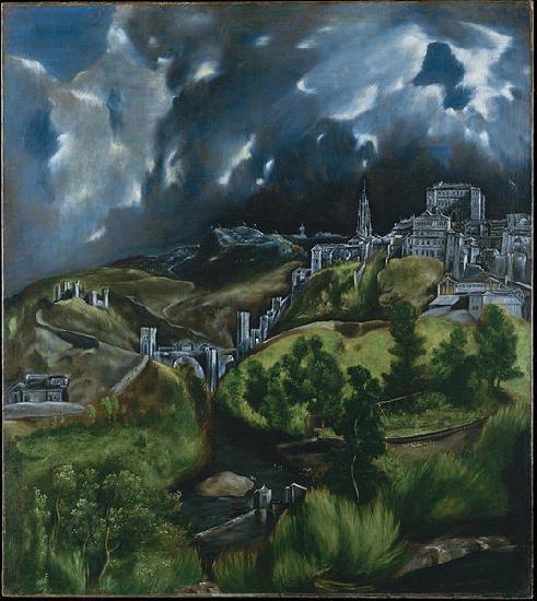 El Greco View of Toledo oil painting picture